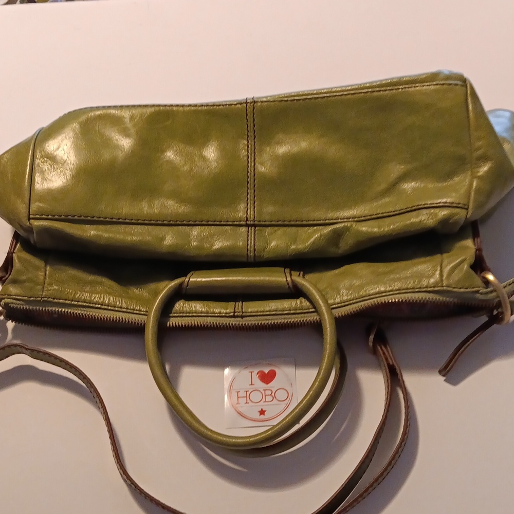 HOBO Olive Green Leather Hobo Bag - Picture 5 of 13